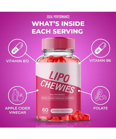 Lipo Chewies Brazillian Gummies Lipo Chewies Keto ACV Keto Supplement Gummies - Maximum Strength All Natural Support Formula Keto+ACV Advanced Formula LipoChewies Keto Gummy Reviews (3 Pack) - Buy Online on GoSupps.com