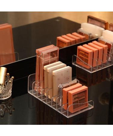 Eyeshadow Palette Organizer - Clear Divided Makeup Storage Rack for Dressing Table - Buy Online on GoSupps.com