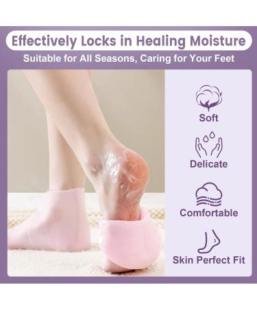 Buy 5 Pairs Silicone Socks for Cracked Feet | Moisturizing Foot Care | Fits Size S/M | Assorted Colors - Buy Online on GoSupps.com