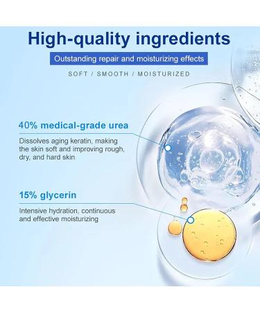 Urea Foot Cream 40 Percent - Cracked Heel Repair Cream For Feet and Hand - Athletes Foot Cream for Very Dry Feet - Foot Moisturiser - Foot Care Cream - Skin Care Cream for Hand Foot and Body 85g - Buy Online on GoSupps.com