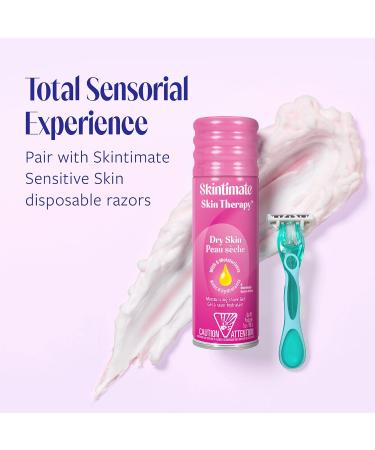 Skintimate Skin Therapy Moisturizing Shave Gel for Women - 7oz (Pack of 6) - Dry Skin Formula with Lanolin and Olive Butter - Buy Online on GoSupps.com
