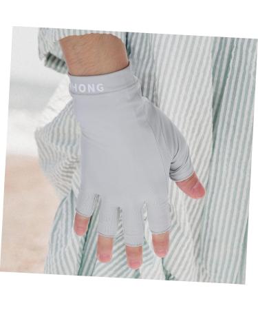 CLISPEED 1 Pair Uv Gloves Summer Beach Gloves Nail Dryer Uv Glove Sun Protective Gloves Uv Protection Gloves Sun Protection Gloves for Women Nail Gel Fabric Manicure Women's 19.5x8cm Light Grey - Buy Online on GoSupps.com