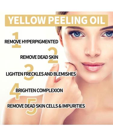 Yellow Peeling Oil Yellow Peeling Oil for Body 176 Oz Skin Care Supplies for Cleansing Whitening Nourishing Your Foot Hand Face Body and More Qihuyi - Buy Online on GoSupps.com