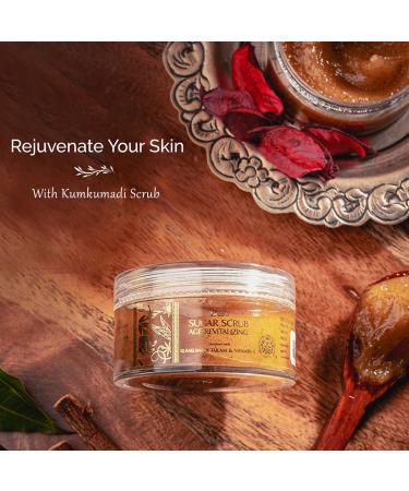 Vasu Kumkumadi Tailam Sugar Scrub - Age Revitalizing Face Scrub with Vitamin E & Brown Sugar - All Skin Types - Buy Online on GoSupps.com