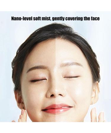 Nano Facial Mister - Cordless Portable Facial Mister Handy Nano Mist Sprayer with Colorful Light Rechargeable Cool Mist Sprayer for Home Travel White - Buy Online on GoSupps.com