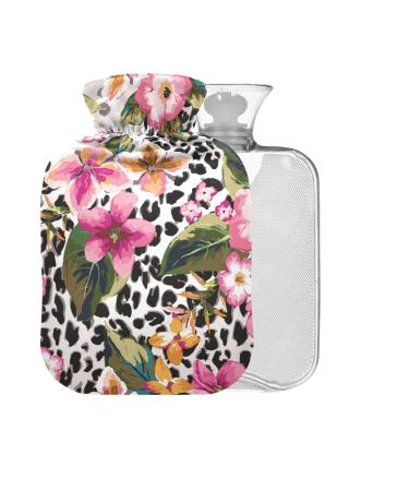 Tropical leopard heat bottle with reference 1 l small gauge stamp for pain relief headache neck and shoulders BPA-free