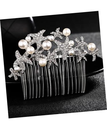 FRCOLOR Rhinestone Comb Hair Comb Rhinestone Hair Comb for Bridal rhinestone headpiece Bride Comb wedding headpiece for bride crystal ab rhinestones hair pearls Miss hair accessories alloy - Buy Online on GoSupps.com