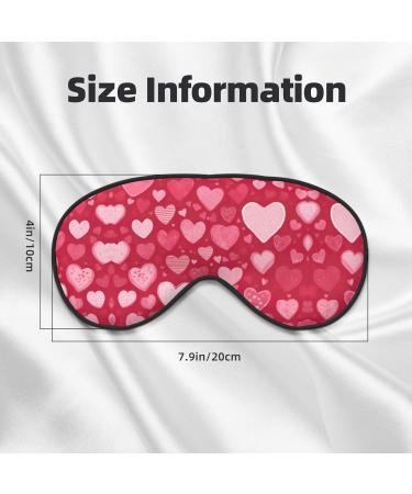 Valentine's Day Unisex Sleep Eye Mask | Soft Comfort Eye Shade for Travel Yoga & Shift Work - Buy Online on GoSupps.com