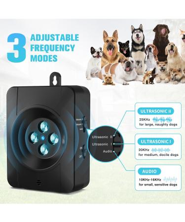 Anti-Bark Devices for Dogs | Rechargeable 4 Transmitters & 33ft Ultrasound Control | Safe for Small to Large Dogs - Buy Online on GoSupps.com