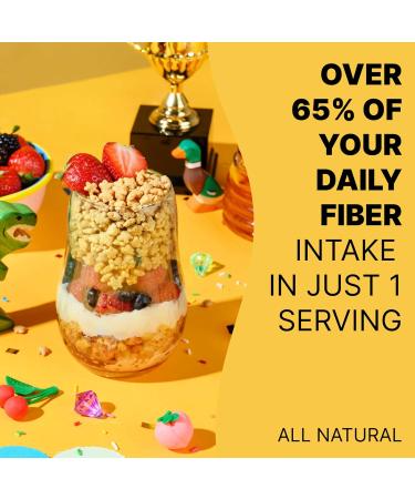 Poop Like a Champion High Fiber Cereal Honey Graham Healthy Low Carb Cereal with Soluble Fiber & Psyllium Husk 19g Fiber Natural Constipation Relief for Adults & Kids - Buy Online on GoSupps.com