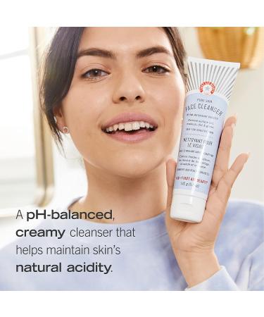 First Aid Beauty Pure Skin Face Cleanser - Sensitive Skin Cream Cleanser - Travel Size 2 oz - Buy Online on GoSupps.com