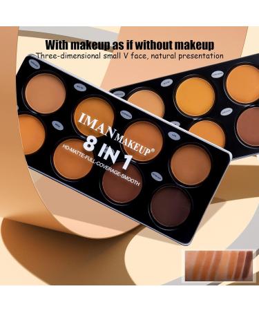 Katiluxiya Matte 8 Color Ttimming Makeup Palette Powder Contour Palette Cosmetics Contour and Highlighting Powder Foundation Palette Contour & Bronzer Light to Medium CrueltyFree 01 Color - Buy Online on GoSupps.com