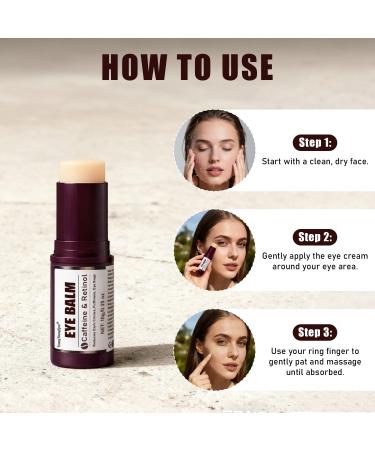 Caffeine & Retinol Eye Stick with Niacinamide for Dark Circles Puffiness & Eye Bags Under Eye Cream Stick for Anti-Aging Moisturizing & Firming Reduces Fine Lines for Day & Night Use 0.35oz - Buy Online on GoSupps.com