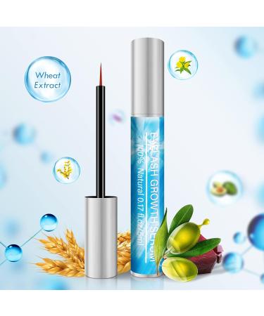 Lash & Eyebrow Growth Serum for Longer, Fuller, Stronger Eyelashes - 5ML (Blue) - Buy Online on GoSupps.com