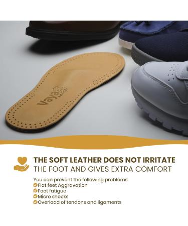 Vaya Exclusivo Primo Orthopedic Insoles for Flat Feet & Hallux Valgus Activated Carbon Size 44 - Buy Online on GoSupps.com