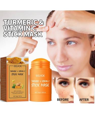 Turmeric Face Mask Stick Blackhead Turmeric Mask for Face Turmeric Mask Deep Skin Cleansing for All Skin Types (Turmeric) - Buy Online on GoSupps.com