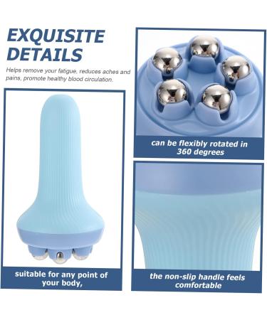 Buy Gleavi 3-in-1 Metal Massage Roller for Body Legs & Face - Yoga & Cervical Spine Relief Device - Buy Online on GoSupps.com