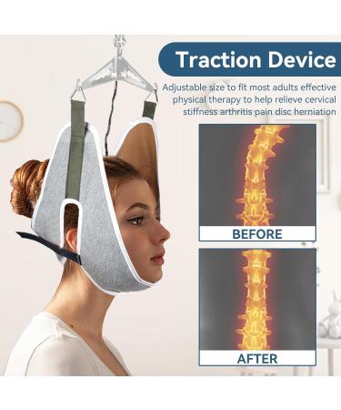 Agate Cervical Traction Device - Soft Adjustable Neck Hammock for Pain Relief | Neckstretcher for Physical Therapy - Buy Online on GoSupps.com