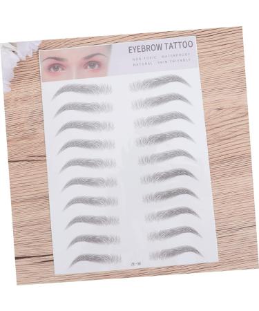 FRCOLOR 2pcs 3d Eyebrow Stickers Hair- Eyebrow Stickers Imitation Eyebrow 6d Eyebrow Trimming The Lazy - Buy Online on GoSupps.com
