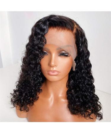 Brazilian wig with curly hair Water waves Water wig with stuck baby hair bleaching knot 150% dense high temperature heat -resistant wig 18 inches