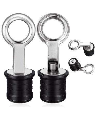 Honoson 2 Pieces Stainless Steel Drain Snap Plug Boat Drain Plug for Drains 1 Inch - Buy Online on GoSupps.com