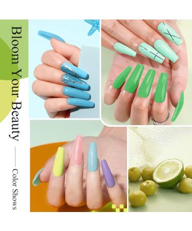 Summer Collection Fine Dipping Powder Kit - 8 Colors Set for Even & Smooth Finish | Nail Color System with Gel Polish Effect - Buy Online on GoSupps.com