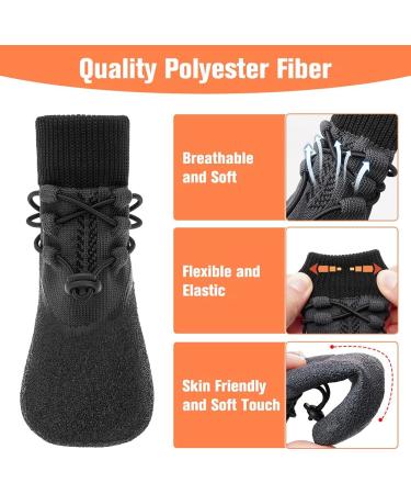 KOOLTAIL Anti-Slip Dog Boots 4 Pack - Waterproof Adjustable Dog Socks for Medium & Large Dogs - Durable Pet Paw Protector for Indoor/Outdoor - X-Large - Buy Online on GoSupps.com