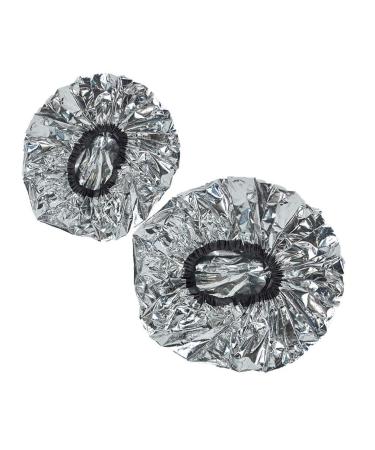 Lurrose 6pcs Heat Cap Deep Conditioning Aluminum Foil Hair Caps - Silver - Buy Online on GoSupps.com