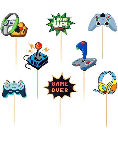 Cyodoos 48Pcs Video Game Cupcake Toppers Assembled Game On Controllers Cupcake Picks GamePad Cake Decorations for Game Theme Baby Shower Kids Boys Girls Birthday Anniversary Party Decorations Supplies - Buy Online on GoSupps.com