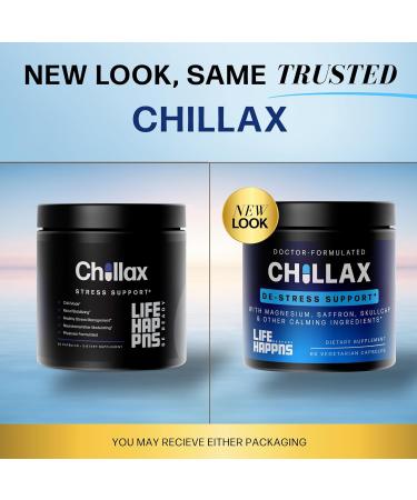 Life Happns Calm & Mood Support for Adults Doctor-Formulated with Saffron, Magnesium, L-Theanine & Skullcap for Stress Relief & Emotional Balance | Non-Drowsy Natural Relaxation Supplement CHILLAX - Buy Online on GoSupps.com