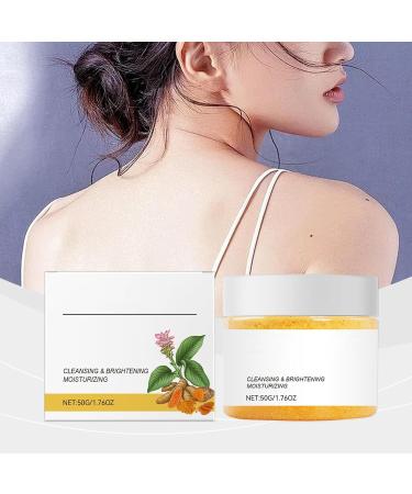 Exfoliant au curcuma 50g Sel de bain au curcuma Exfoliant pour le corps et Gants de gommage Nettoyant hydratant doux pour le corps Hydrate la peau cream - Buy Online on GoSupps.com