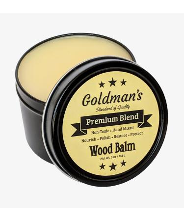 Goldman's Wood Balm - Cutting Board Sealer - All Natural - Non Toxic - Food Safe - Beeswax - Paste Wax - Wood Finish - Made in America