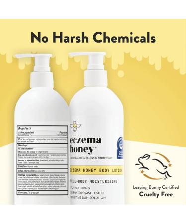ECZEMA HONEY Original Skin-Soothing Cream & Oatmeal Body Lotion - Bundle for Sensitive Skin - Cruelty Free - Buy Online on GoSupps.com