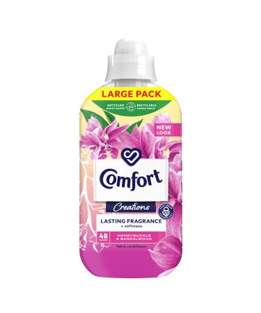 Comfort Creations Honeysuckle & Sandalwood Fabric Conditioner with Stay Fresh technology for 100 days of freshness + fragrance* 48 Wash 1440 ml Honeysuckle 1.44 l (Pack of 1)