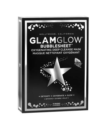 GLAMGLOW Bubblesheet Oxygenating Deep Cleanse Mask - Pack of 6 Masks - Buy Online on GoSupps.com