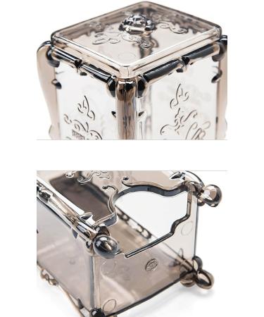 Milopon Wattepad Box - Acrylic Makeup Organizer with Lid for Cotton Pads - Stylish Coffee Storage Solution - Buy Online on GoSupps.com