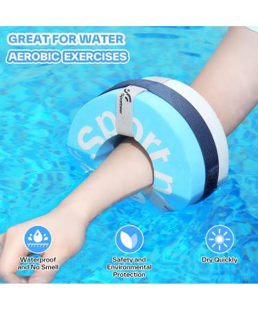 Buy Foam Swimming Cuffs - Water Aerobic Rings with Velcro | Ankle Weights & Arm Belts for Pool Fitness | International Shipping - Buy Online on GoSupps.com
