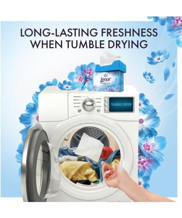 Lenor Tumble Dryer Fabric Softener Sheets - 408 Sheets (12 Packs of 34) - Fresh Lily Scent for International Shipping - Buy Online on GoSupps.com