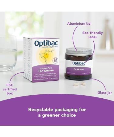 Optibac Probiotics for Women - Vegan Vagina Flora Supplement - 90 Capsules - Buy Online on GoSupps.com