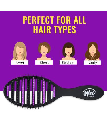 Wet Brush Refresh & Extend Speed Dry Hair Black Detangling with Charcoal Infused Bristles - Removes Dirt, Oils, and Impurities - For All Hair Types - Buy Online on GoSupps.com