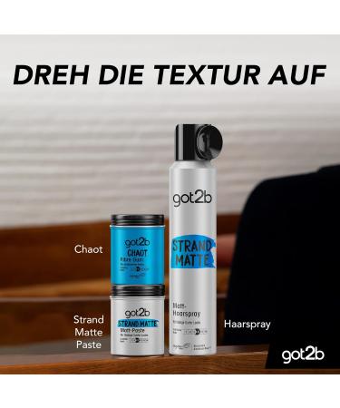 GOT2B Beach Matte Paste 100ml - Styling Paste for Textured Surf Looks | Light Hold & Non-Greasy | 4 Pack - Buy Online on GoSupps.com