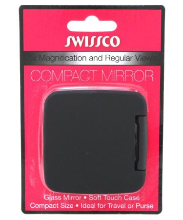 Swissco Mirror Compact & Magnifying 5X  Black  1 ea (SG_B001KNSHJC_US)