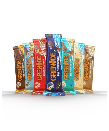 Grenade High Protein and Low Carb Bar Chocolate Chip Cookie Dough 12 x 60 g - Buy Online on GoSupps.com