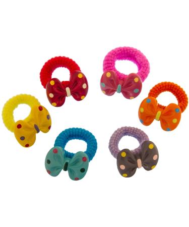 Colorful Hand-Painted Hair Tie Set for Girls | 6 Pieces with Storage Box (Pink) - Perfect for International Shipping - Buy Online on GoSupps.com