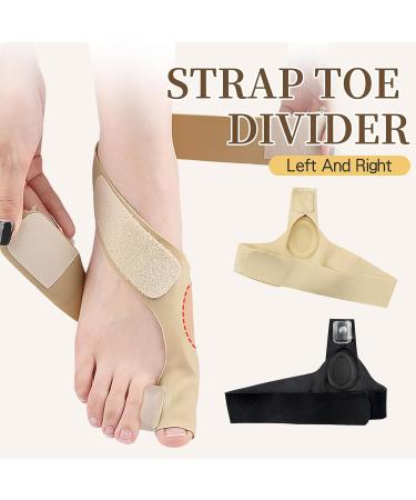 Bunion Correctors for Big Toe Pain Relief | Non-Surgical Hallux Valgus Support for Men & Women - SEBS Cross Strap Separator in Khaki - Buy Online on GoSupps.com