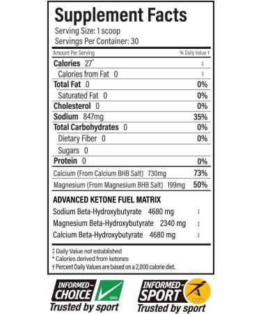 Ketond Exogenous Ketones Advanced Blend - Grape Flavor for Rapid Weight Loss & Energy - 30 Servings - Buy Online on GoSupps.com