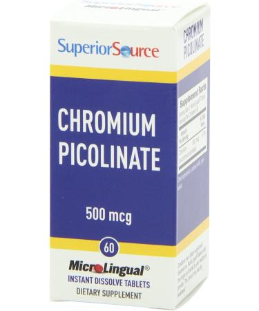 Superior Source Chromium 500mcg 60ct | Nutritional Supplement - Buy Online on GoSupps.com