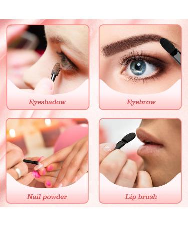 Buy G2plus 50-Piece Disposable Eyeshadow Applicators - Dual-Sided Black Sponge Brushes for Perfect Eye Makeup - Buy Online on GoSupps.com