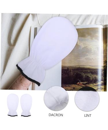 Gogogmee 1 Pair Exfoliating Hand Gloves Lotion Gloves Overnight for Women Hand Care Gloves Hands Hand Calluses Remover Gloves Hydrating Gloves Exfoliating Mitts White Flannel 29x16cm - Buy Online on GoSupps.com