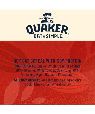 Quaker Oat Protein Original Porridge Pots 6 x 49g - High-Protein Breakfast Instant Oats - Buy Online on GoSupps.com